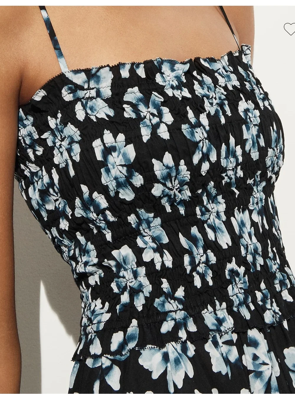 J.Crew Smocked maxi dress in cotton voile floral print - Picture 2 of 7